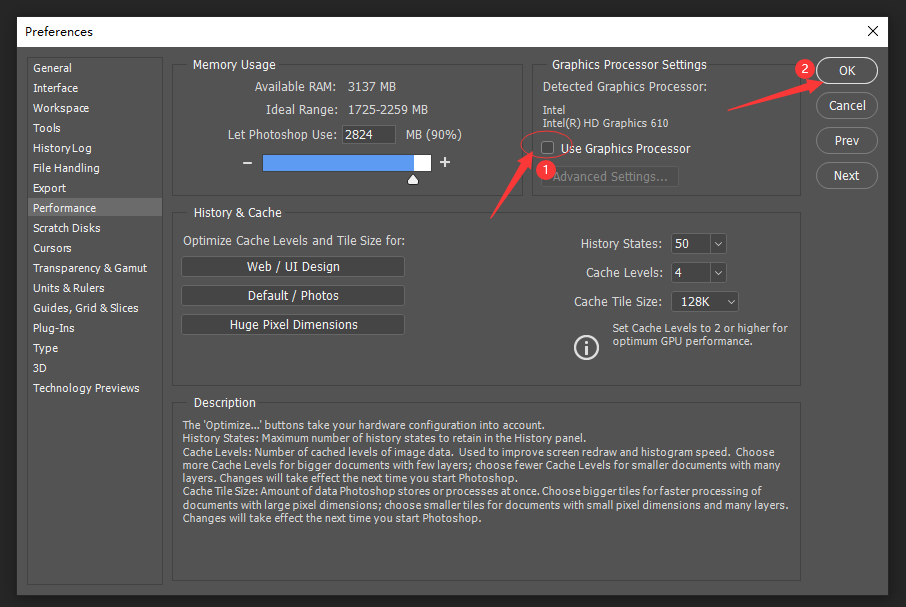 If there is a lag in your linework on PS with the Pen Display, it is likely caused not only by issue of the configuration of your computer and the tablet,but also the ps setting. We suggeat that you can operate as the following route. If there is a lag in your linework on PS with the Pen Display, it is likely caused not only by issue of the configuration of your computer and the tablet,but also the ps setting. We suggeat that you can operate as the following route.