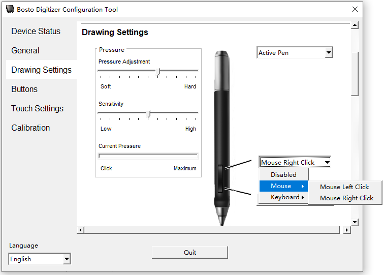 How to customize pen press keys? 
