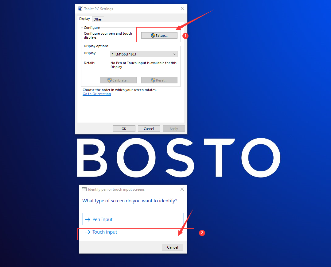 In the expand mode, why the cursor of finger touch doesn't appear on the tablet screen