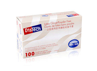 DisTech ™乳胶检查手套 无粉 倍护型