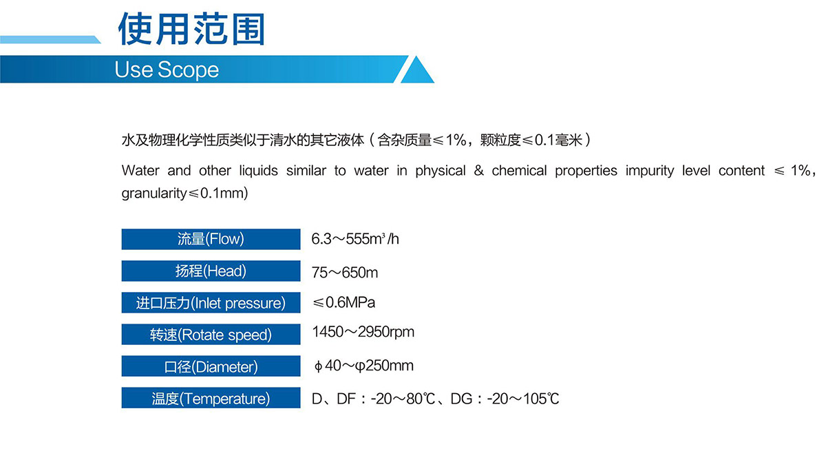 DG、DF型多级离心泵