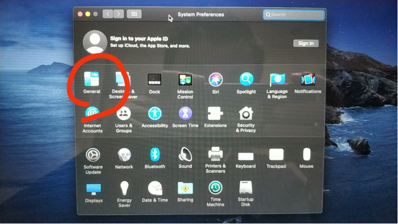 In the Mac system, the driver page is blank without any text..