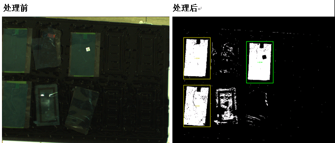 手机膜片有无和二维码识别视觉检测