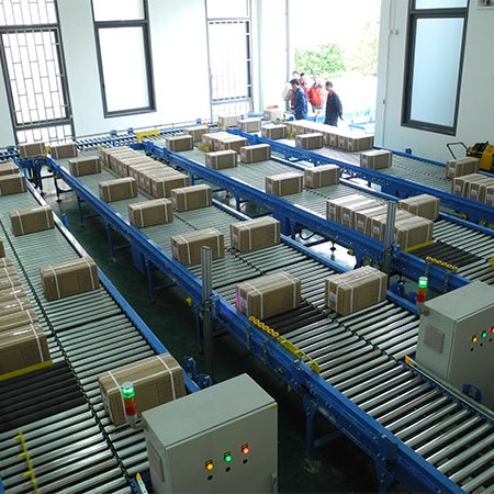 Box logistics conveying system
