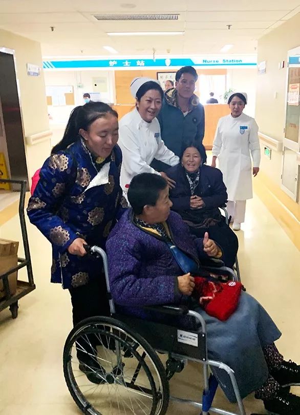 中央财政支持中国留学人才发展基金会西藏洛隆县大骨节病社会服务试点项目2019年最后一批来京手术患者术后返乡