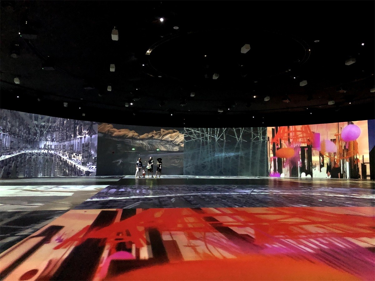 海花岛博物馆艺术展4号馆360°环幕投影