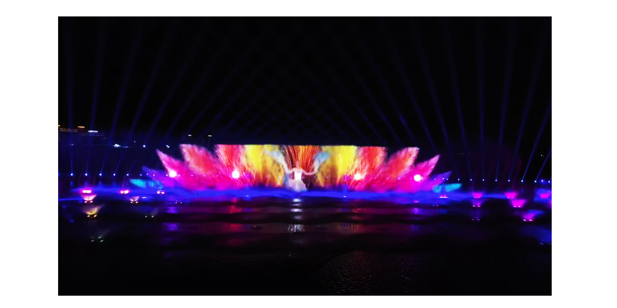 江西南昌九龙湖水幕投影秀