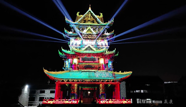 全椒太平古城成为文旅新地标，赢康打造绝美光影秀