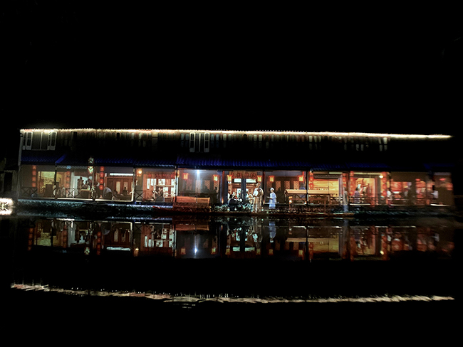 烟雨江南，魅力南浔，赢康参与南浔古镇夜游投影