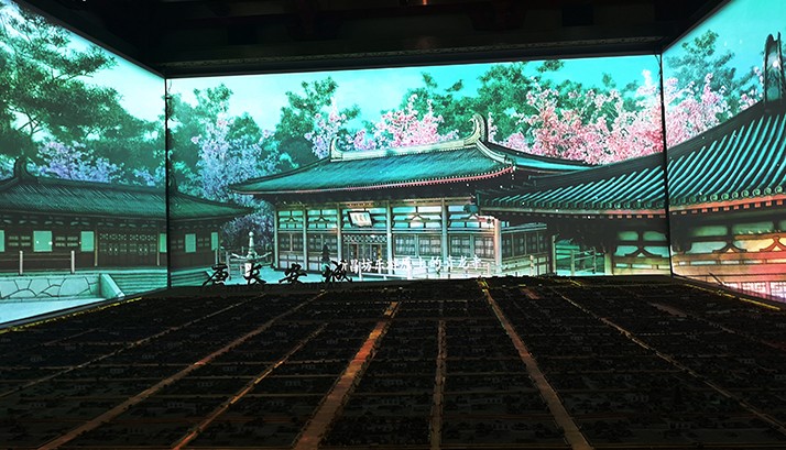 梦回大唐  赢康完成大唐芙蓉园沉浸式沙盘投影秀