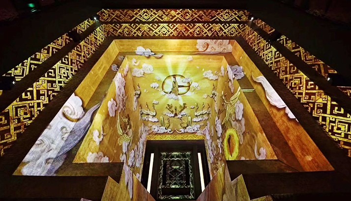 科技演绎鲜活历史，赢康参与湖南博物馆墓坑投影工作