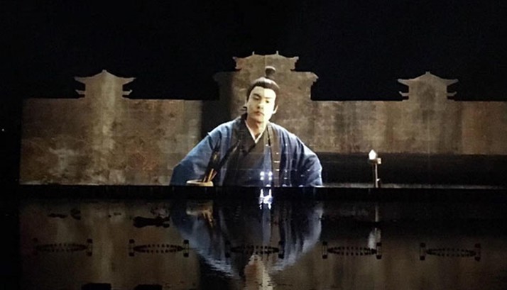 一城一史 赢康助阵韩城《大河之魂》大型灯光水景音乐秀