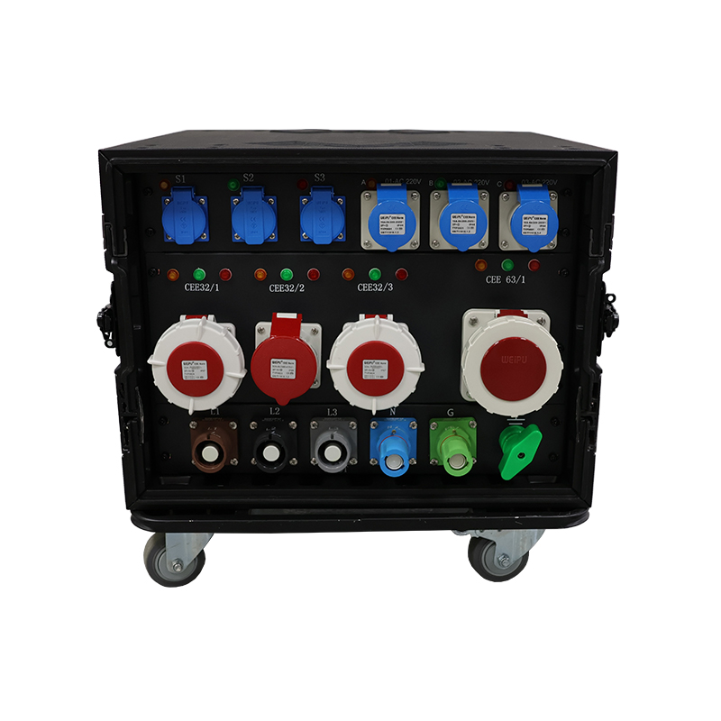 60KW 3+3+3+1 way aviation rubber box（EU）
