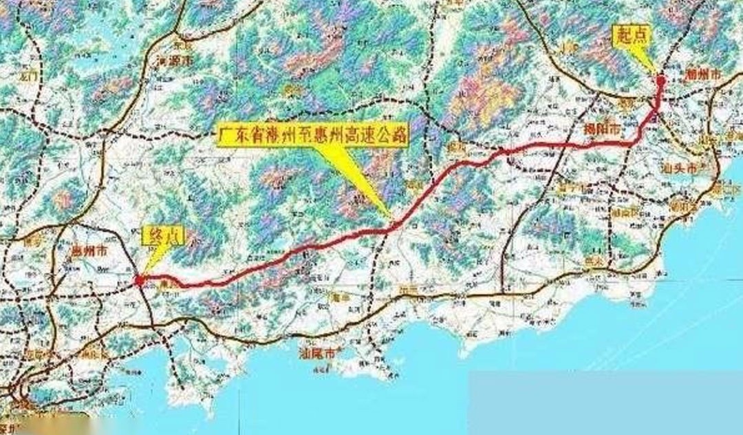 广东省潮州至惠州高速公路