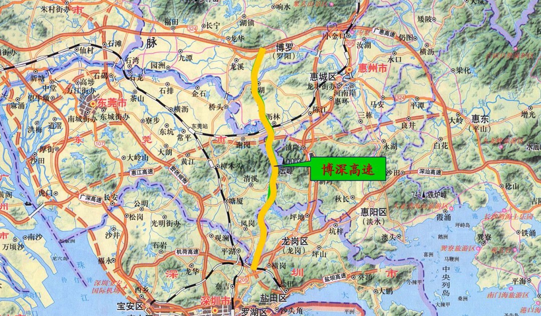 粤湘高速公路博罗至深圳段