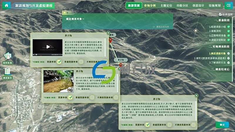 旅游規劃虛擬仿真實訓系統 旅游規劃虛擬仿真實訓系統