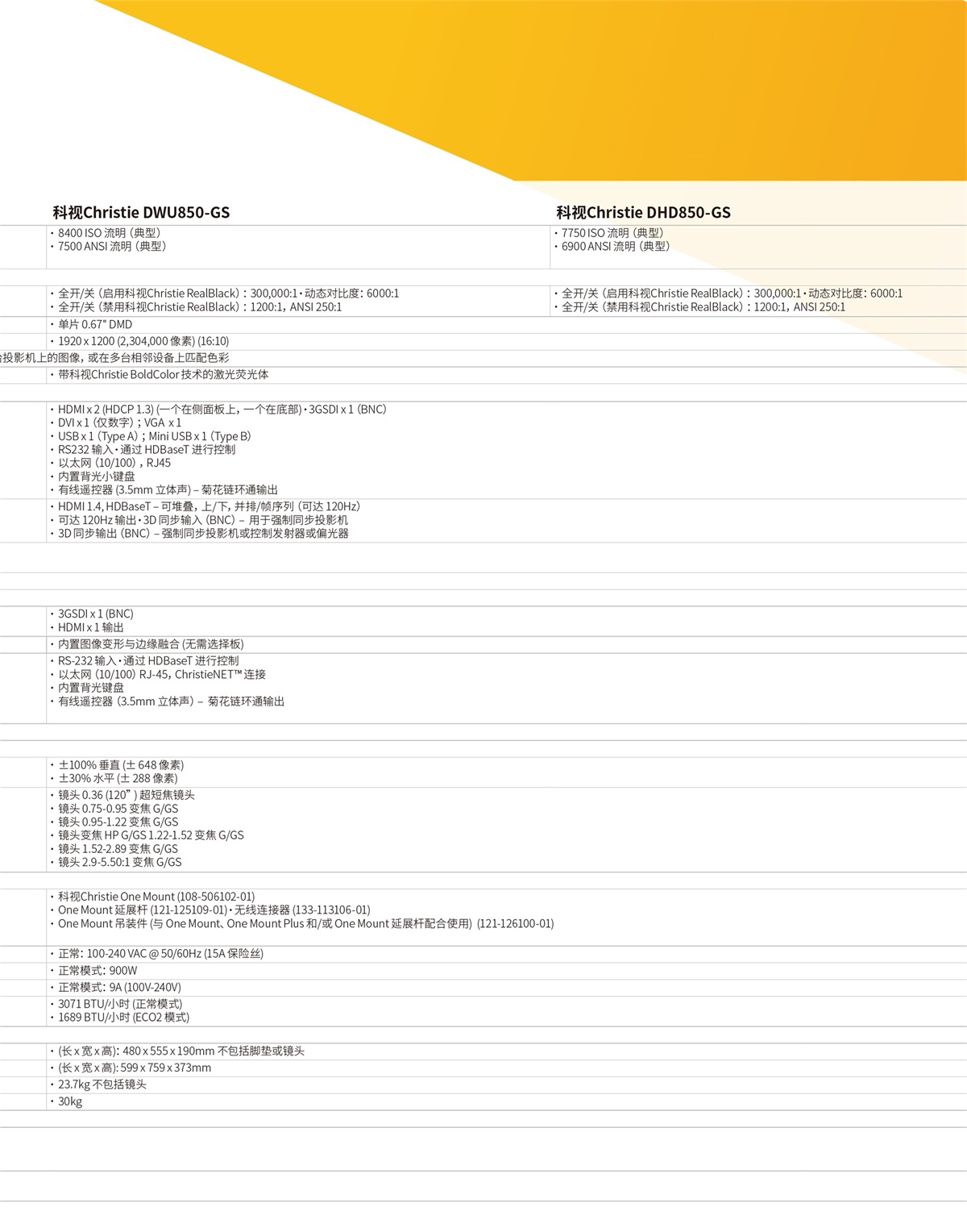 科视DWU850-GS