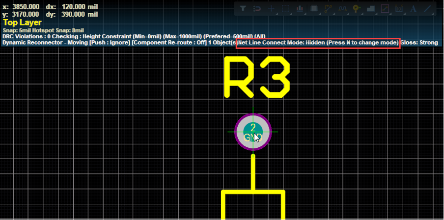 【Altium】移动元件时连接的飞线消失 【Altium】移动元件时连接的飞线消失