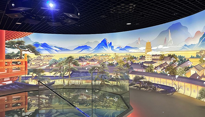 赢康为西安博物院打造360°全景环绕式沉浸影院