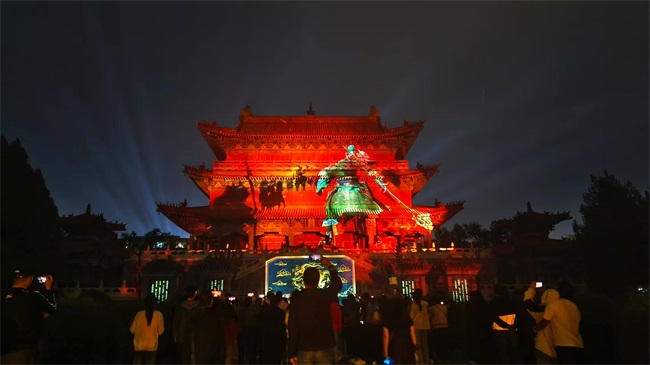 走进许昌，夜游三国，赢康科影达参与打造春秋楼投影秀