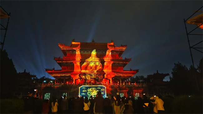 走进许昌，夜游三国，赢康科影达参与打造春秋楼投影秀