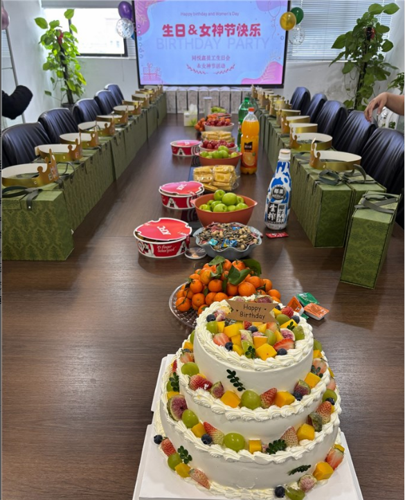 当三八妇女节撞上第一季度员工生日会