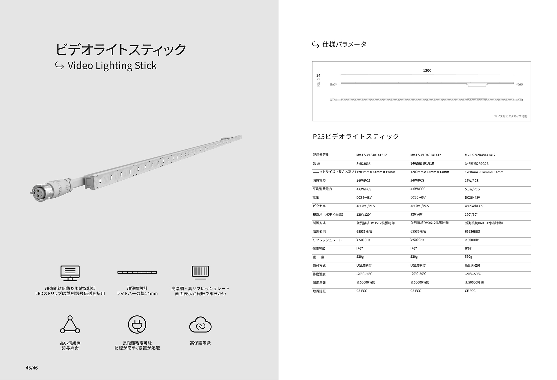 ビデオライトスティック（SMD）