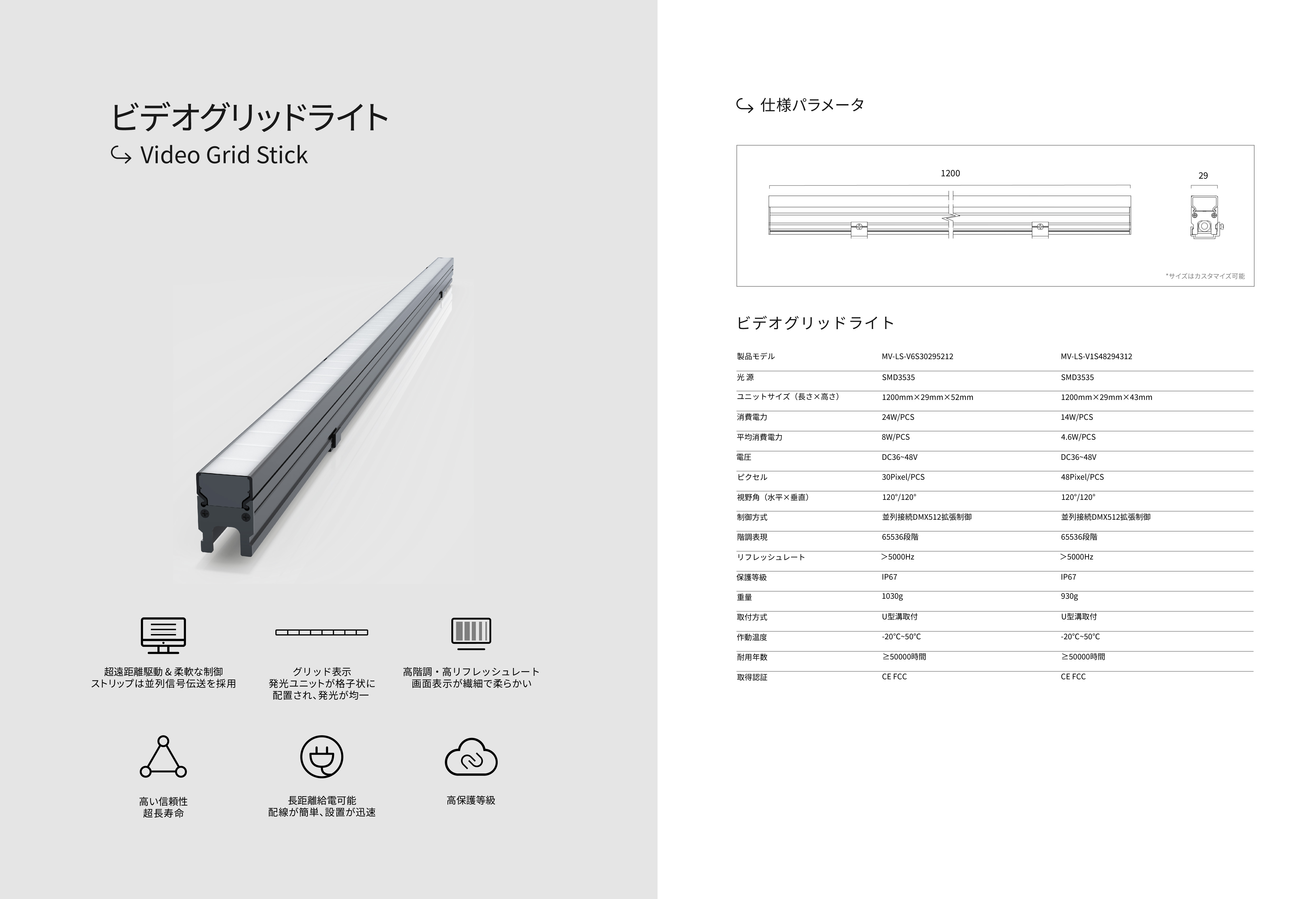 ビデオライトスティック（SMD）