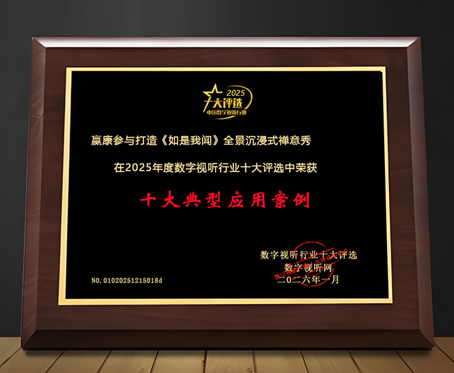 赢康科技荣获数字视听行业两项大奖