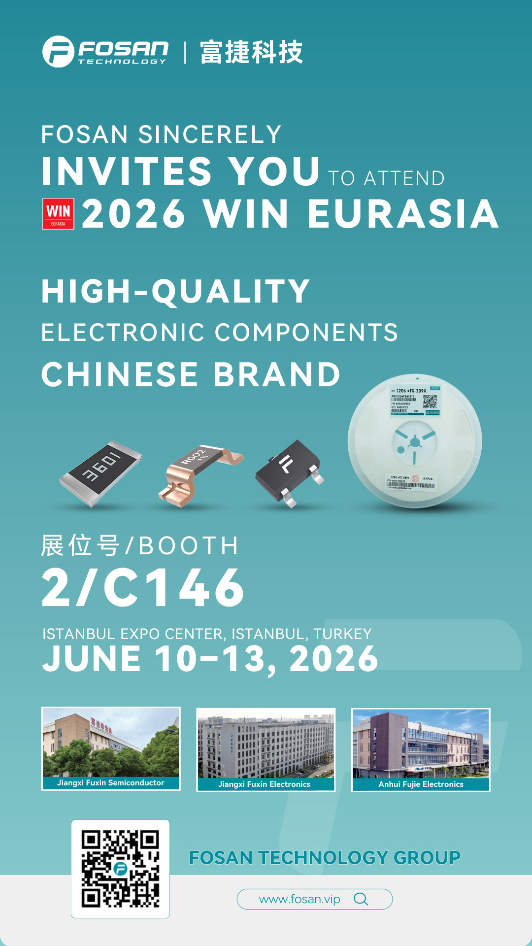 邀请函｜富捷科技邀您共赴2026 WIN EURASIA土耳其工业展