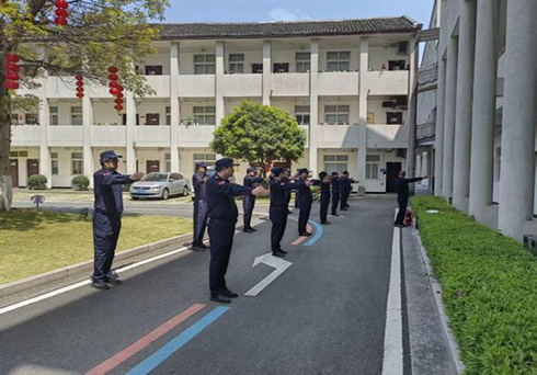 浙江盛安组织鳌江镇政府保安员开展安保专项技能培训